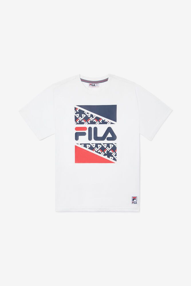 Fila T-Shirt Harden Kids White - India LQO-215934